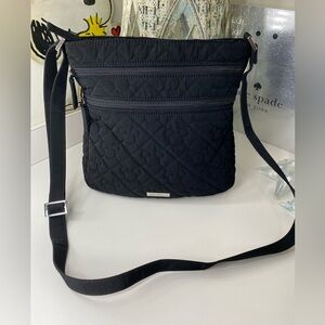 Vera Bradley x Disney Black Quilted Crossbody Bag EUC